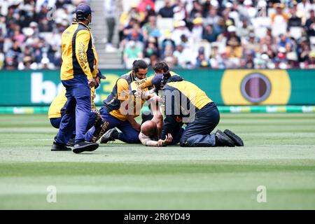 MELBOURNE, AUSTRALIA - 26 DICEMBRE: Durante il Boxing Day Test Match nella serie Ashes tra Australia e Inghilterra al Melbourne Cricket Ground il 26 dicembre 2021 a Melbourne, Australia. Foto Stock