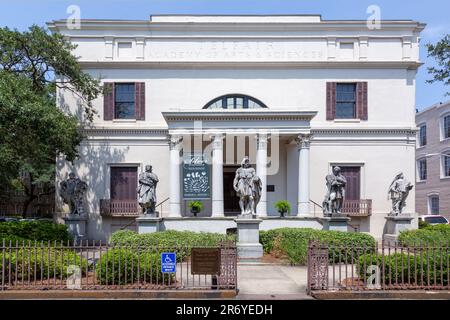 Savannah, USA - 22 luglio 2010: Telfair Museums, nel quartiere storico di Savannah, Georgia, è stato il primo museo d'arte pubblico nel sud degli Stati Uniti Foto Stock