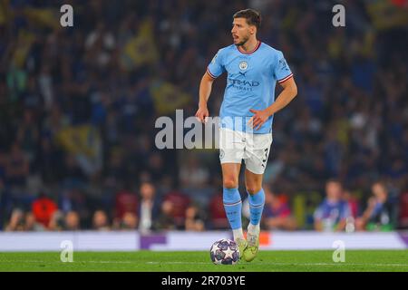 Istanbul, Turchia. 10th giugno, 2023. ISTANBUL, TURCHIA - 10 GIUGNO: Ruben Dias di Manchester City durante la finale di UEFA Champions League tra il Manchester City FC e il FC Internazionale Milano allo Stadio Olimpico Ataturk il 10 giugno 2023 a Istanbul, Turchia (Foto di /Orange Pictures) Credit: Orange Pics BV/Alamy Live News Foto Stock