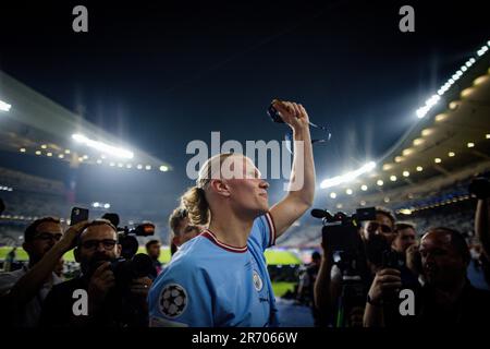 Istanbul, Turchia. 10th giu 2023. Schlussjubel: Erling Haaland (City) Manchester City - Inter Mailand UEFA Champions League finale 10.06.2023 Copyrigh Foto Stock