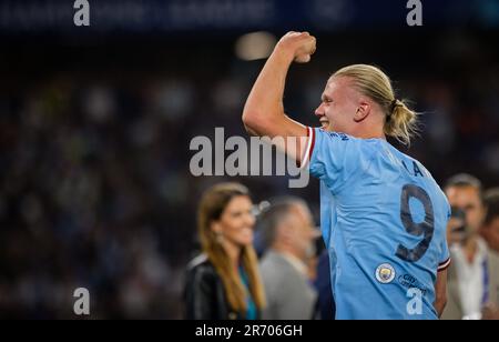 Istanbul, Turchia. 10th giu 2023. Schlussjubel: Erling Haaland (City) Manchester City - Inter Mailand UEFA Champions League finale 10.06.2023 Copyrigh Foto Stock