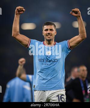Istanbul, Turchia. 10th giu 2023. Schlussjubel: Rodrigo Rodri (Città) Manchester City - Inter Mailand UEFA Champions League Final 10.06.2023 Copyright Foto Stock