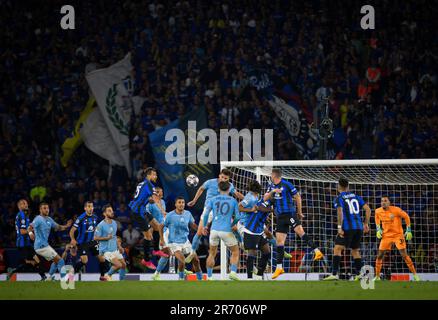 Istanbul, Turchia. 10th giu 2023. Durcheinander vor Ederson (City) Manchester City - Inter Mailand UEFA Champions League finale 10.06.2023 Copyright ( Foto Stock
