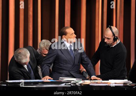 Roma, Italia. 11th Feb, 2018. Roma, trasmissione 'in 1/2 ore'. Nella foto: Silvio Berlusconi Credit: Agenzia indipendente per la fotografia/Alamy Live News Foto Stock