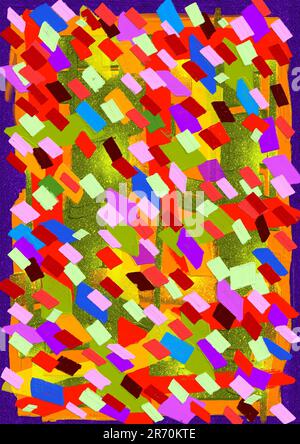 pittura digitale, arte digitale, pittura astratta, arte astratta, arte colorata, arte colorata, pittura colorata, pittura colorata, astratto colorato, Foto Stock