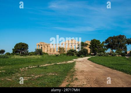 Il tempio di Hera. Selinunte Foto Stock
