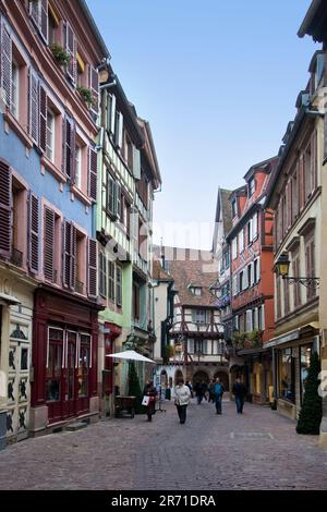 Francia, Alsazia, Colmar, Old Town Foto Stock