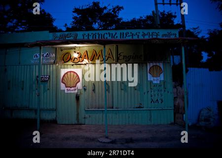 Febbre di Obama, Jinka, Etiopia Foto Stock