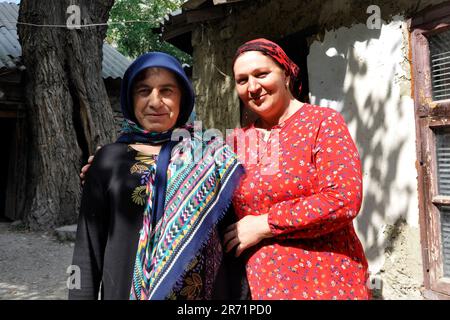 Russia. Dagestan. AnSalta villaggio. la vita quotidiana Foto Stock