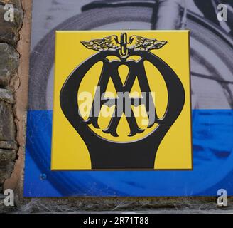 Badge Vintage Automobile Association, l'AA Foto Stock