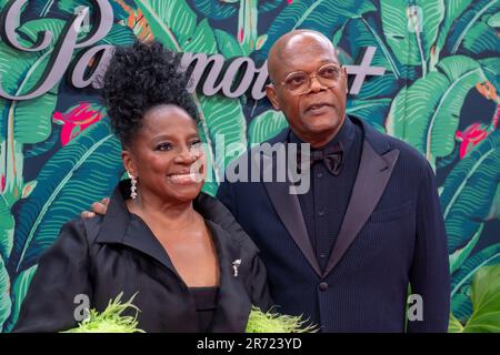 New York, New York, Stati Uniti. 12th giugno, 2023. (NUOVO) i Tony Awards annuali 76th. 12 giugno 2023, New York, New York, USA: Latanya Richardson Jackson e Samuel L. Jackson partecipano al 76th° premio annuale Tony Awards all'United Palace Theater il 11 giugno 2023 a New York City. (Credit Image: © M10S/TheNEWS2 via ZUMA Press Wire) SOLO PER USO EDITORIALE! Non per USO commerciale! Foto Stock