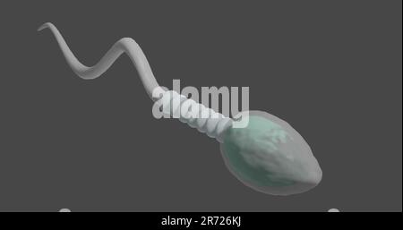 3d rappresentazione di spermatozoi Foto Stock