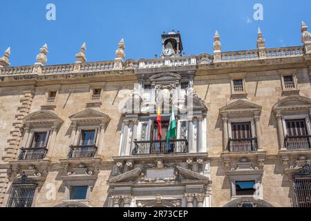 Palazzo reale della Cancelleria - alta Corte di Giustizia dell'Andalusia - Granada, Andalusia, Spagna Foto Stock