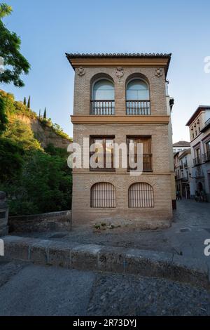 Casa de las Chirimias in via Carrera del Darro - Granada, Andalusia, Spagna Foto Stock