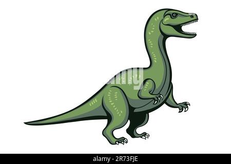 Allegro dinosauro dei cartoni animati Illustrazione Vettoriale