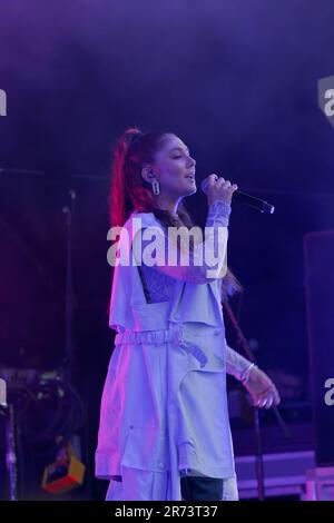 Chillla si esibisce dal vivo sul palco per il destival di Francos a Montreal. Canada Foto Stock