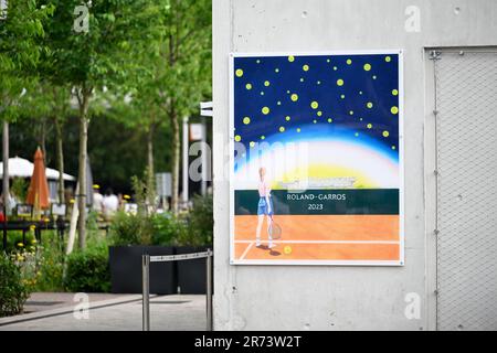 Parigi, Francia. 11th giugno, 2023. Illustrazione durante la finale del French Open, torneo di tennis Grand Slam il 11 giugno 2023 allo stadio Roland Garros di Parigi. Foto Victor Joly/DPPI Credit: DPPI Media/Alamy Live News Foto Stock