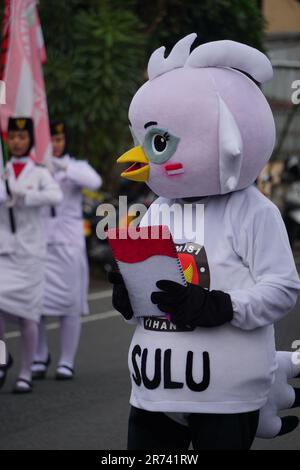 Sura e Sulu sono l'icona del Partito elettorale indonesiano Foto Stock