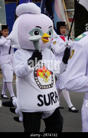 Sura e Sulu sono l'icona del Partito elettorale indonesiano Foto Stock