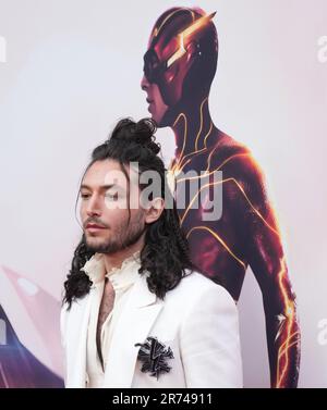 Los Angeles, Stati Uniti. 12th giugno, 2023. Ezra Miller arriva al Warner Bros. LA flash Los Angeles Premiere si è tenuta all'ovation Hollywood di Hollywood, CA lunedì 12 giugno 2023. (Foto di Sthanlee B. Mirador/Sipa USA) Credit: Sipa USA/Alamy Live News Foto Stock