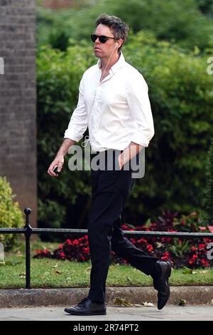 Consigliere speciale Liam Booth-Smith in arrivo a Downing Street, Londra, per una riunione del Gabinetto. Data immagine: Martedì 13 giugno 2023. Foto Stock