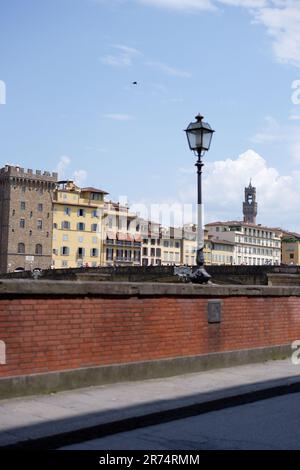 Il fiume Arno, Firenze, Italia Foto Stock