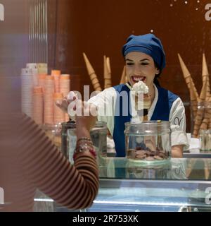 Il gelato italiano Foto Stock