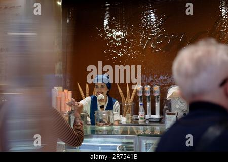 Il gelato italiano Foto Stock