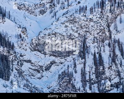 Valle Lech vista da Lechleiten Foto Stock