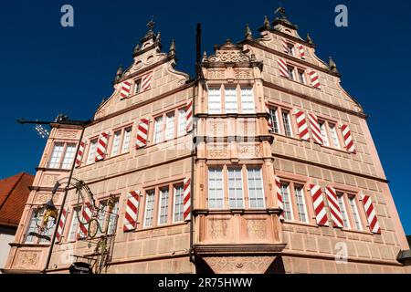 Gasthaus Zum Engel, strada del vino Palatinato, Bad Bergzabern, strada del vino tedesco, Wasgau, Southern Wine Route, Renania-Palatinato, Germania Foto Stock