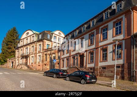 Hofratshäuser am Schlossberg a Blieskastel, Bliesgau, Saarland, Germania Foto Stock