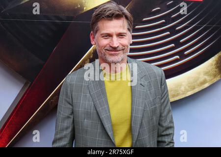 Hollywood, Stati Uniti. 12th giugno, 2023. HOLLYWOOD, LOS ANGELES, CALIFORNIA, USA - GIUGNO 12: L'attore e produttore danese Nikolaj Coster-Waldau arriva alla prima di Los Angeles di Warner Bros 'The Flash' tenuto al TCL Chinese Theatre IMAX il 12 giugno 2023 a Hollywood, Los Angeles, California, Stati Uniti. ( Credit: Image Press Agency/Alamy Live News Foto Stock