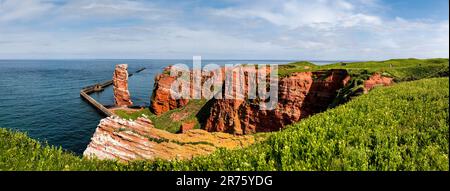 Lange Anna su Helgoland, panorama Foto Stock
