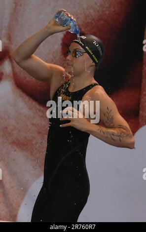 Melanie Henique di CN Marseille, Heat 50m donne freestyle durante il Campionato di nuoto francese Elite il 13 giugno 2023 a Rennes, Francia - Foto Laurent Lairys / MAXPPP Foto Stock