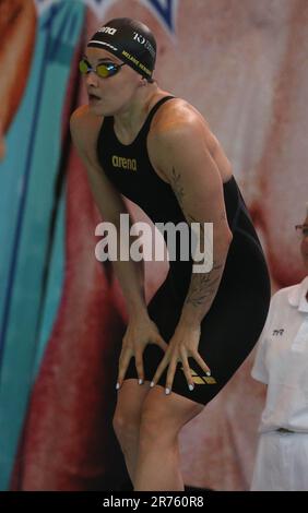 Melanie Henique di CN Marseille, Heat 50m donne freestyle durante il Campionato di nuoto francese Elite il 13 giugno 2023 a Rennes, Francia - Foto Laurent Lairys / MAXPPP Foto Stock