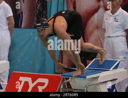 Melanie Henique di CN Marseille, Heat 50m donne freestyle durante il Campionato di nuoto francese Elite il 13 giugno 2023 a Rennes, Francia - Foto Laurent Lairys / MAXPPP Foto Stock