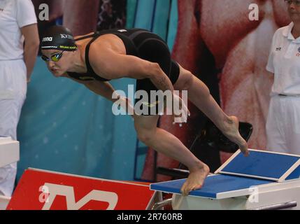 Melanie Henique di CN Marseille, Heat 50m donne freestyle durante il Campionato di nuoto francese Elite il 13 giugno 2023 a Rennes, Francia - Foto Laurent Lairys / MAXPPP Foto Stock