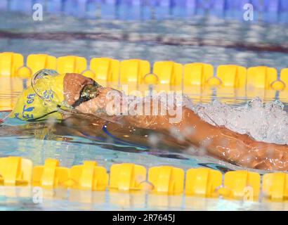 Analia Pigree, Women Heat 50 M backstroke durante i campionati francesi di nuoto Elite il 13 giugno 2023 a Rennes, Francia - Foto Laurent Lairys / DPPI Foto Stock