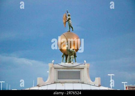 Copia della pala meteorologica Dogana di Mare Las Vegas Nevada USA Foto Stock