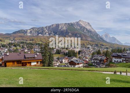 Cortina D'Ampezzo, Alpi dolomitiche, Provincia di Belluno, Veneto, Italia Foto Stock