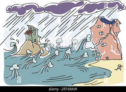 Due case Illustrazione Vettoriale