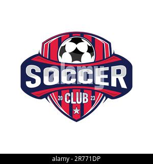 Fregio di design per squadre sportive di calcio. Illustrazione vettoriale Illustrazione Vettoriale