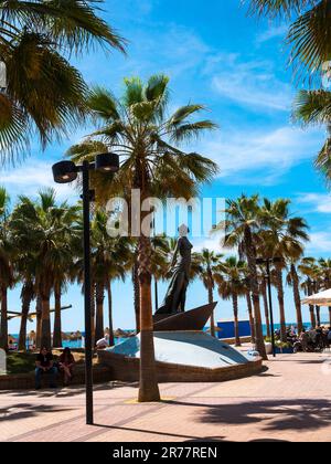 Passeggiata a Fuengirola sulla Costa del Sol in Spagna Foto Stock