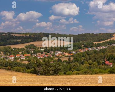 PLASY, REPUBBLICA CECA, EUROPA - paesaggio rurale vicino alla città di Plasy, a nord di Pilsen. Foto Stock