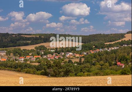 PLASY, REPUBBLICA CECA, EUROPA - paesaggio rurale vicino alla città di Plasy, a nord di Pilsen. Foto Stock