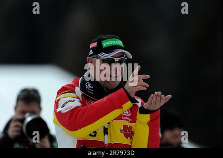 Uwe MÜSSIGGANG (Bundestrainer Biathlon Frauen)Porträt teste Biathlon 10km Verfolgung der Frauen 24,1.2010. Foto Stock