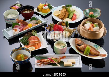 Cucina di alta classe Giapponese kaiseki Foto Stock