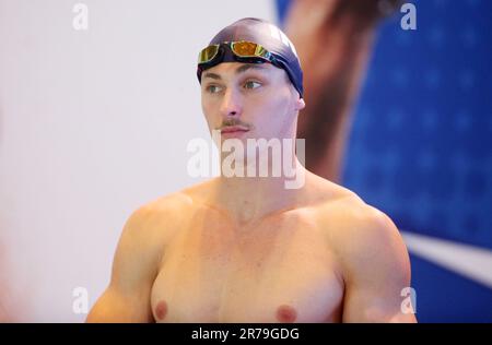 Rennes, Francia. 13th giugno, 2023. Maxime Grousset durante il Campionato francese di nuoto Elite il 13 giugno 2023 a Rennes, Francia - Foto Laurent Lairys/DPPI Credit: DPPI Media/Alamy Live News Foto Stock