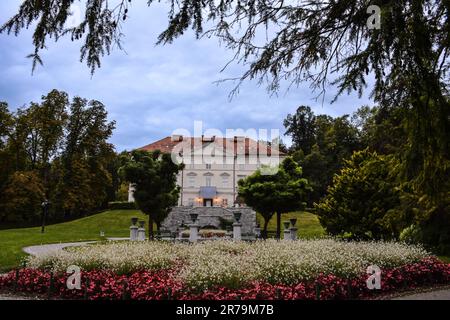 Vista panoramica del Parco Tivoli a Lubiana, Slovenia Foto Stock