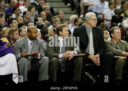 Il pubblico durante il Lakers Basketball Match a Sacramento nel 2006 Foto Stock